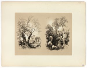 South Brent, fra Picturesque Selections av James Duffield Harding