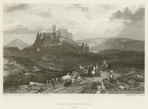 Akropolis, Athen av James Duffield Harding