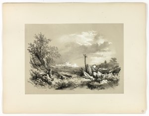Tynemouth Castle, fra Picturesque Selections av James Duffield Harding