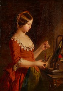 Jewel Casket (olje om bord) av James Eckford Lauder