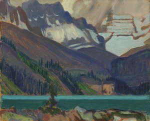 Snow Clouds, Lake OHara, 1929 (olje på presset papp)