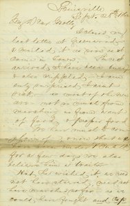 Brev fra James E. Love, Louisville, til Molly, 28.–30. september 1862 av James Edwin Love