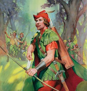 Robin Hood (gouache på papir) av James Edwin McConnell