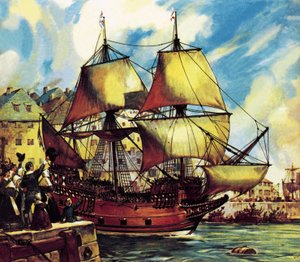 Mayflower forlater Plymouth av James Edwin McConnell