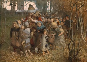 Pied Piper of Hamelin, 1881, c1930.