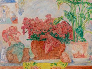 Azalea, ca. 1920-30 (olje på lerret) av James Ensor