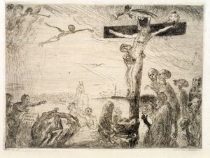 Kristus plaget av djevler av James Ensor