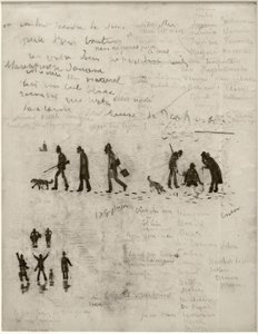 Historie uten ord (jegere om vinteren) av James Sidney Ensor