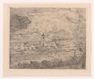 Utsikt over Mariakerke Grande vue de Mariakerke av James Ensor