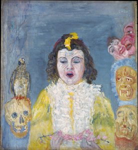 Jente med masker (nattverd) av James Ensor