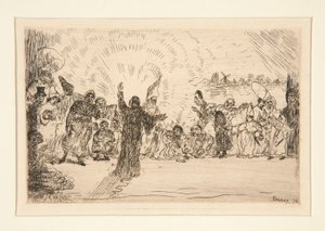 Kristus til tiggerne (Christ and the Beggars) av James Ensor