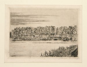 Le pont du bois ? Ostende (Broen i skogen i Oostende) av James Ensor