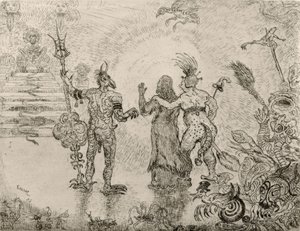 Dzitts- og Hihanox-djevlene fører Kristus til helvete - Dzitts-demonene i Hihanox fører Kristus til helvete av James Sidney Ensor