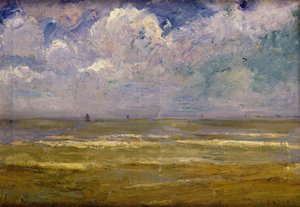Seascape (olje på lerret) av James Ensor