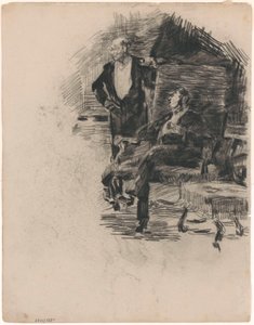 Sittende og stående herre av James Ensor