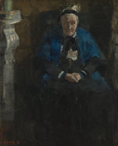 Kvinne med blått sjal av James Ensor