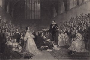 Rettsaken mot Thomas, jarl av Strafford, i Westminster Hall, 1641 av James F. Scott