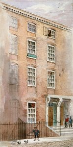Hus i Crane Court, nær Fleet Street, City of London, 1840.