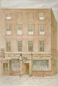 The Mitre Tavern, kaffehus og hotell på Mitre Court, Fleet Street, City of London, 1850