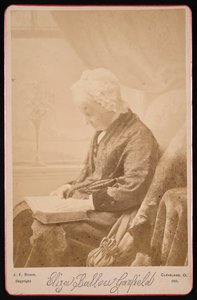 Portrett av Eliza Ballou Garfield 1801-1888, 1881.