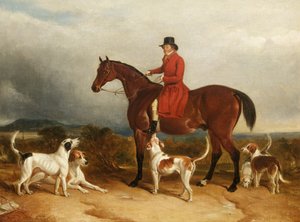 William Phillips fra Risca Manor, Monmouthshire med hunder, 1850-55