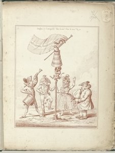 Titelprent av serie Hollandia Regenerata, 1795 Hollandia Regenerata (tittel på objekt) Hollandia Regenerata (serietittel)