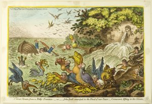 En flott strøm fra en vakker fontene av James Gillray