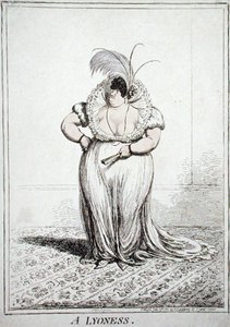A Lyoness, utgitt av Hannah Humphrey i 1801 (etsing med akvatint) av James Gillray
