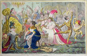 En marsj til banken, publisert 22. august av James Gillray