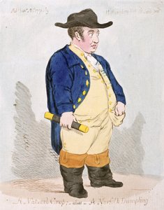 En naturlig avling; Alias - A Norfolk Dumpling, utgitt av Hannah Humphrey i 1791 (håndfarget etsning)