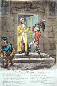 Et hint til unge offiserer, utgitt av Hannah Humphrey i 1804 (håndfarget etsning) av James Gillray