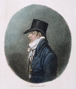 Et portrett, utgitt av Hannah Humphrey i 1799 (håndfarget etsning)