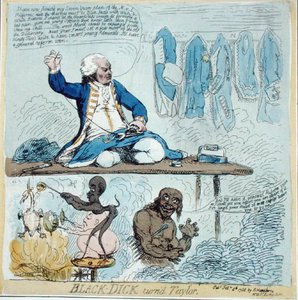 Black-Dick snudde til Taylor av James Gillray