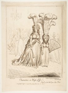 Characters in High Life, 20. juni 1795. av James Gillray