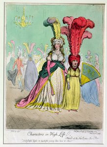 Characters in High Life, utgitt av Hannah Humphrey i 1795 (håndfarget etsning)