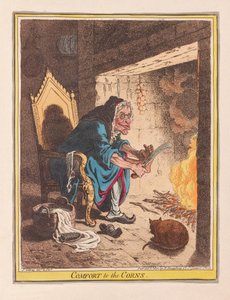 Comfort to the Corns, pub. 1800 (håndfarget gravering)