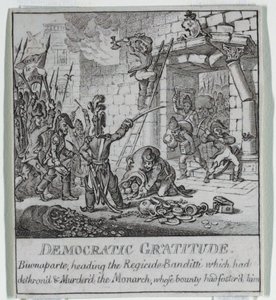 "Demokrati, eller en skisse o av James Gillray