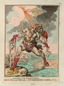 Ødeleggelse av den franske kolossen, 1798.