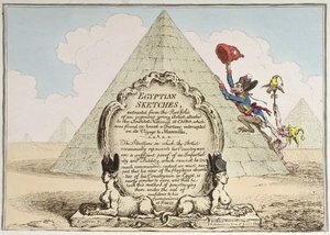 Egyptian Sketches, utgitt av Hannah Humphrey i 1799 (håndfarget etsning)