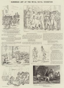 Humoristisk kunst på Royal Naval Exhibition