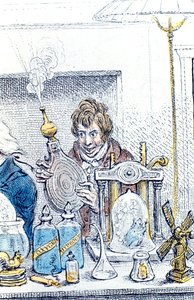 Humphry Davy , britisk kjemiker og oppfinner, 1802 av James Gillray
