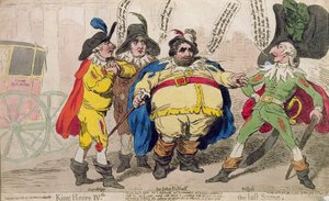 King Henry IV: the Last Scene , utgitt av SW Fores i 1788 (håndfarget etsning)