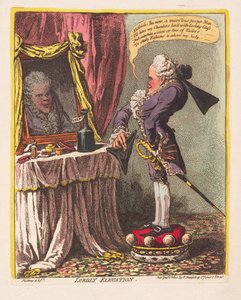 Lordly Elevation, pub. 1802 (håndfarget gravering)