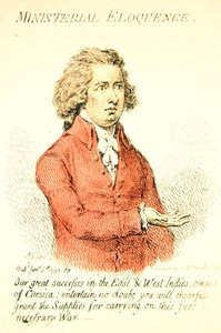 Ministerial Eloquence, utgitt av Hannah Humphrey i 1795 (håndfarget gravering) (detalj fra 191281) av James Gillray