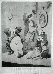 Morning Preparation, utgitt av Hannah Humphrey i 1785 (radering) av James Gillray
