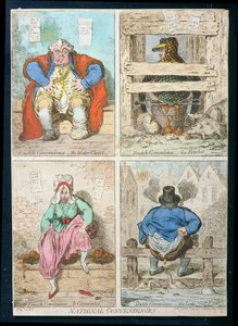 National Conveniences, utgitt av Hannah Humphrey i 1796 (håndfarget etsning)