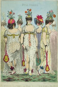 Parisiske damer i vinterkjoler for 1800 av James Gillray