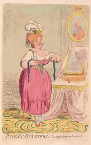 Patent-Bolsters: Måten å være i god form, pub. 1791 (håndfarget gravering)