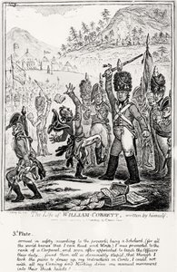 Plate 3, fra The Life of William Cobbett, skrevet av ham selv, pub. av H. Humphrey, 1809 av James Gillray