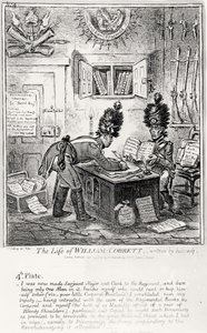 Plate 4, fra The Life of William Cobbett, skrevet av ham selv, pub. av H. Humphrey, 1809 av James Gillray